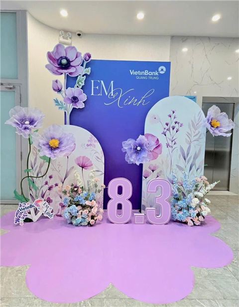 Ảnh Trang trí 20/10 cho văn phòng nhỏ tại Cầu Giấy
